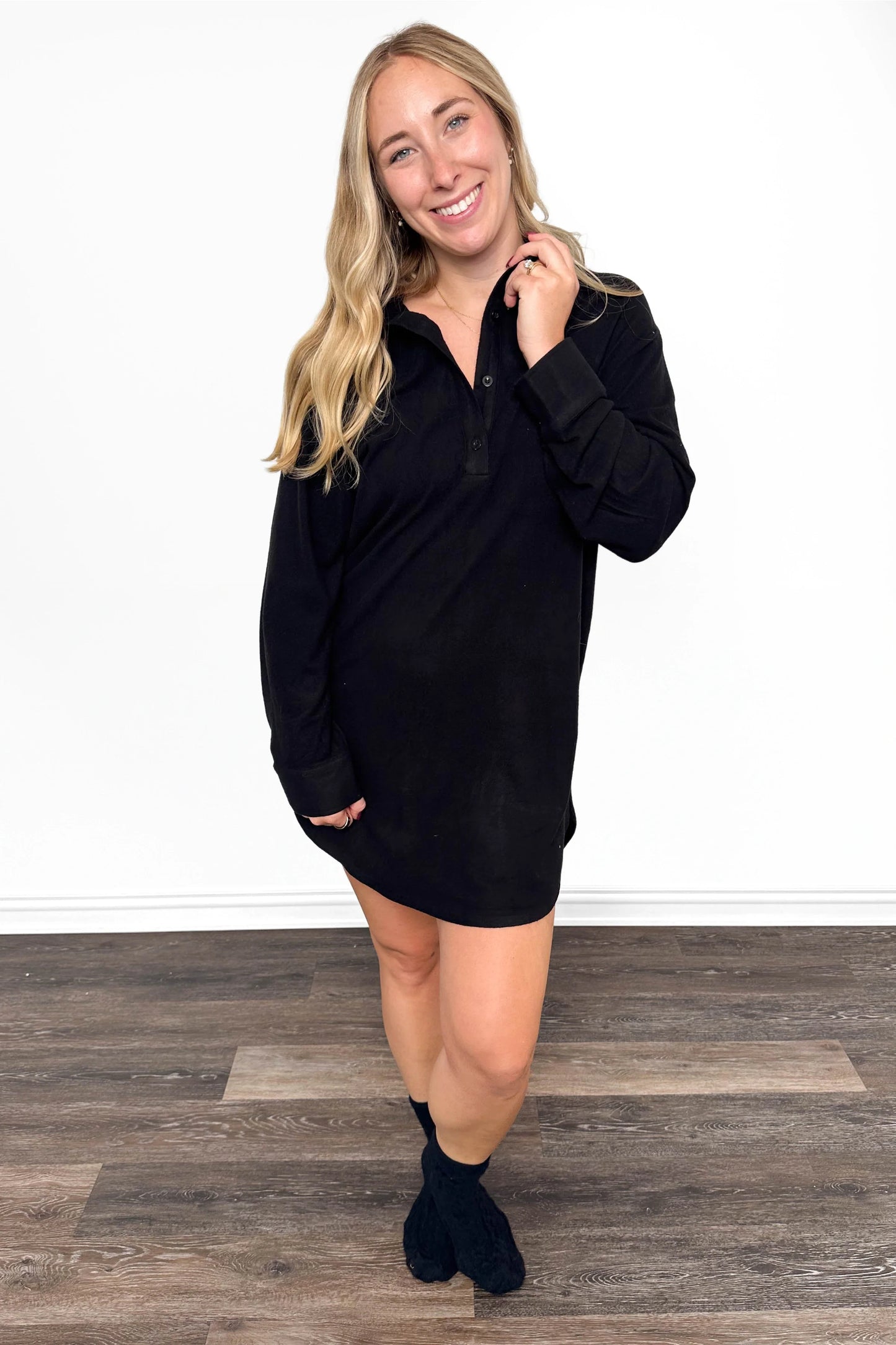 ALB Custom Women's Casual Collared Nightshirt