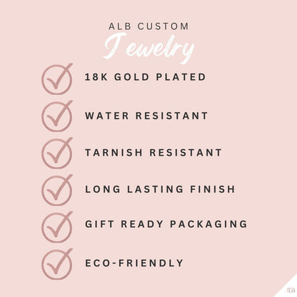 ALB Custom Gold Teardrop Lariat Necklace