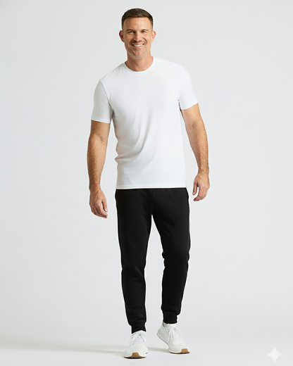 Black & Dark Heather Navy Active Jogger 2-Pack