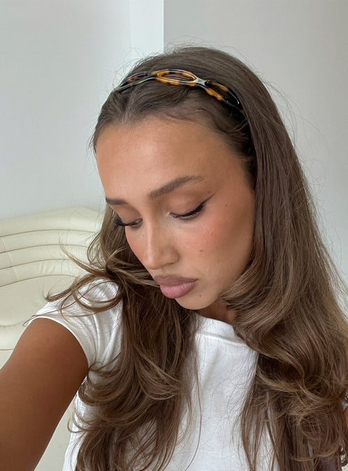 Slow Dance Headband Dark Tort